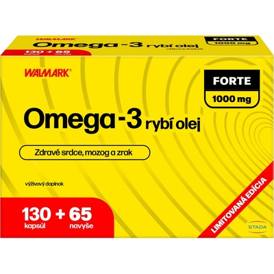 Walmark Omega-3 rybí olej forte promo 130 + 65 kapsúl