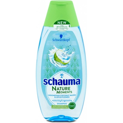 Schauma Nature Moments šampón Kokosová voda a Lotosový kvet 400 ml