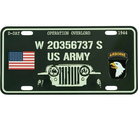 Ceduľa plechová D-DAY WILLYS