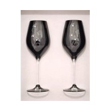 SWAROVSKI Sklenice Celebration kalíšek BLACK FLOWER 2 x 360 ml