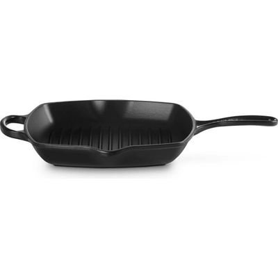 Le Creuset grilovacia panvica štvorcová čierna 26 x 26 cm