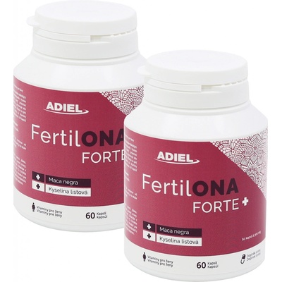 Adiel Dvojbalení FertilONA Forte plus Vitamíny pro ženy 2 x 60 kapslí