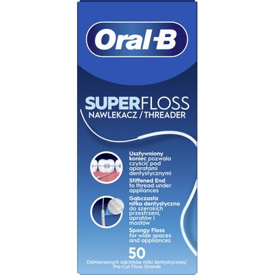 Oral-B Zubní nit Superfloss 50 ks – Zboží Mobilmania