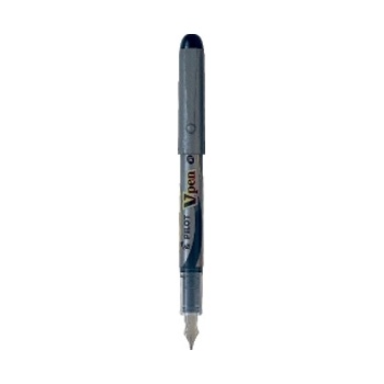 Pilot Писалка Pilot Fyldepen V-Pen сребърна с капачка черна (SVP-4M-B)