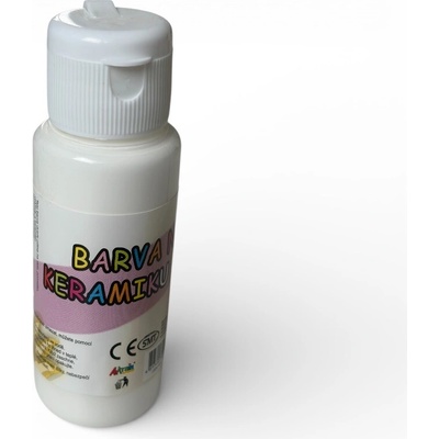 Creatoys akrylová barva na sklo a keramiku 60 ml bílá – Sleviste.cz