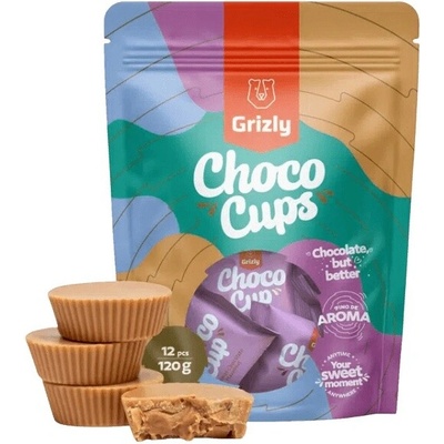 Grizly Choco Cups karamelová lískový oříšek 120 g