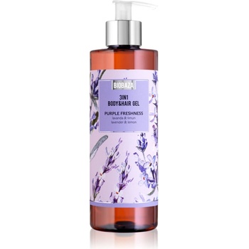 BIOBAZA 3in1 Body&Hair Gel Purple Freshness шампоан, балсам и душ гел 3 в 1 400ml