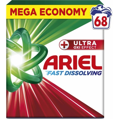 Ariel Prací prášok + Ultra Oxi Effect 68 PD 3,74 kg