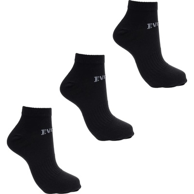 Everlast Мъжки чорапи Everlast 3 Pack Trainer Socks Mens - Black
