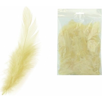 Peří barevné Luma, krémové, 10g