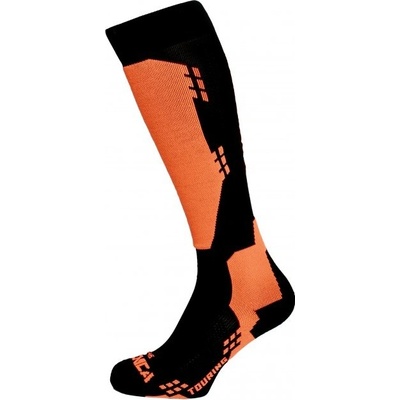 Tecnica Lyžiarske ponožky Touring ski socks black/orange