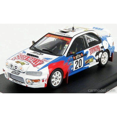 Trofeu Subaru Impreza Wrx night Version N 20 Rally Safari 1999 H.miyoshi E.osawa Bílá Červená Světle Modrá 1:43