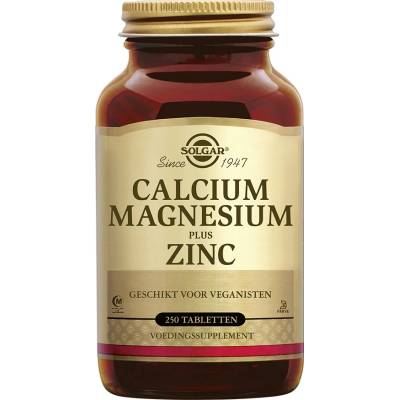 Solgar Calcium Magnesium Plus Zinc, Vápník, Hořčík a Zinek, 250 tablet