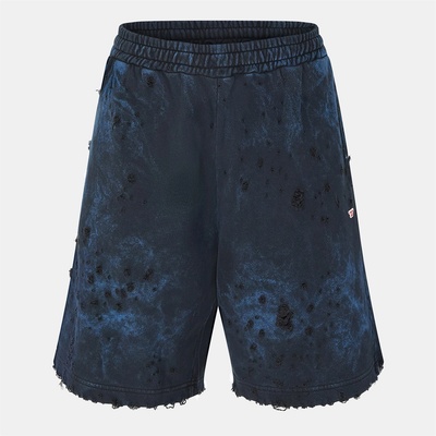 Diesel Къси панталони Diesel Extreme Distressed Acid Wash Shorts - Blue