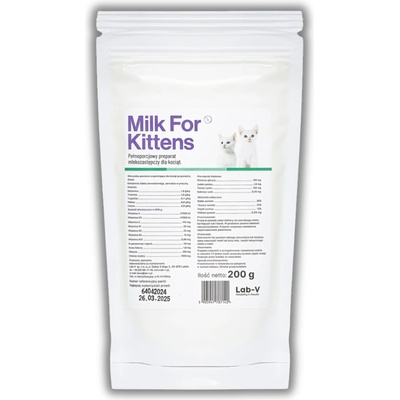 Lab-v Kitten kompletná náhrada mlieka 200 g