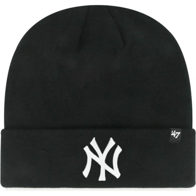 47 Brand Pánská New York Yankees MLB Raised '47 CUFF KNIT Black