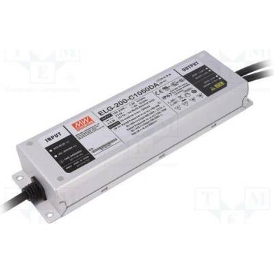 MEAN WELL ELG-200-C1050DA Napájecí zdroj: spínaný; LED; DALI; 200W; 95÷190VDC; 1,05A; IP67