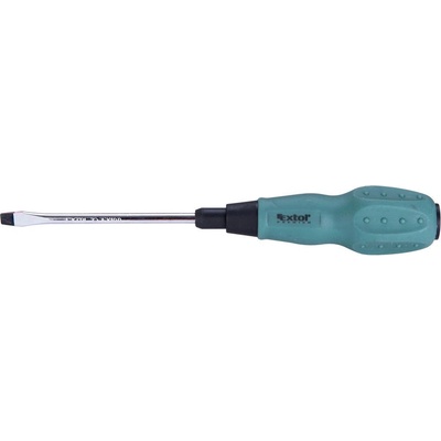 EXTOL PREMIUM Šroubovák plochý, (-) 5x100mm, magnet, vroubkovaná rukojeť, CrV, 55012