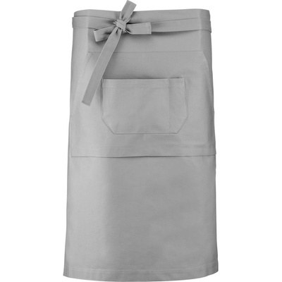 Kariban Zástěra K 887 90x62,5cm barová středně dlouhá COT20K88703999-light grey Šedá světlá
