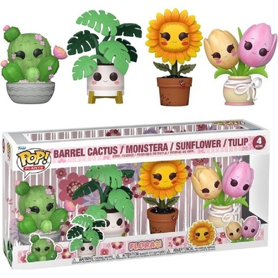 Funko POP! 4-Pack Plants: Flora - Barrel Cactus / Monstera / Sunflower / Tulip – Hledejceny.cz