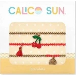 Calico Sun Riley Bracelet Set - Cherries 3pcs