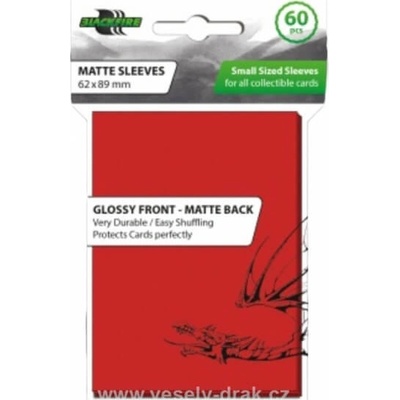 Blackfire obaly Blackfire Small Sleeves Red 60 ks
