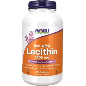 NOW Non-GMO Lecithin, 200 капсули, Now