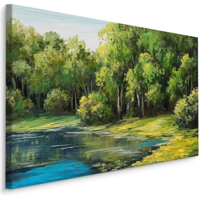 Plátno Pohled Na Jezero V Lese Varianta: 70x50