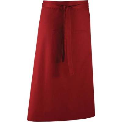 Premier Zástěra Colours PR 158 do pasu dlouhá COT-39015837099 Burgundová