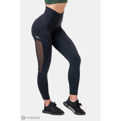 NEBBIA Mesh dámske legíny čierna