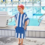 Dock & Bay Dock & Bay: Детско бързосъхнещо пончо Микрофибър - за плаж & плувен басейн - Bondi Blue - в 2 размера (5061011621368)