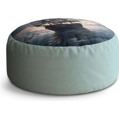 Sablio Taburet Circle Plachetnice mezi skalami: 40x50 cm