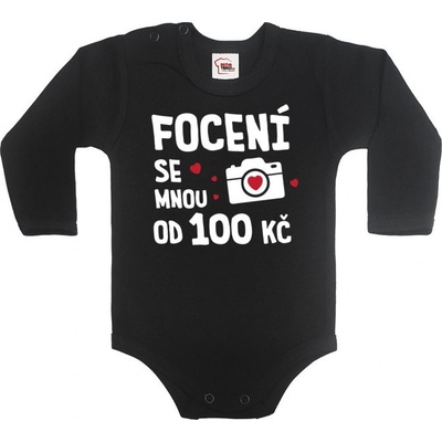Body s potiskem Focení Kč Černá Canvas Dětské body Bezvatriko.cz