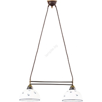 Kolarz 731.82. 24 - Пендел NONNA 2xE27/75W/230V син (KL0366)