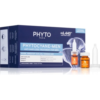 PHYTO Phytocyane Anti-Hair Loss Treatment For Men грижа за растеж на косата против косопад 12x3.5ml