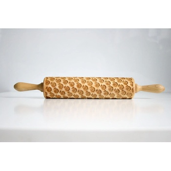 Valek Дървен релефен валяк за тесто Apples - Valek (BR74)