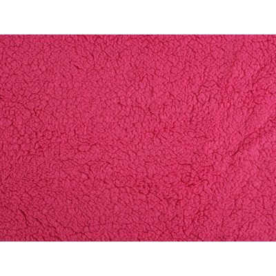 Kožešina beránek úplet Varianta: 5 pink, Balení: 1 m