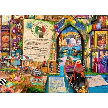 Image 1 of Bluebird Puzzle - Puzzle Stewart: Life is an Open Book Venice - 1 500 piese