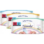 Trendy Бебешки мокри кърпички с капак Trendy - 72 броя, асортимент (171) - baby