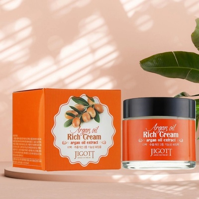 Jigott Argan Oil Rich Cream Pleťový krém s arganovým olejem 70 ml