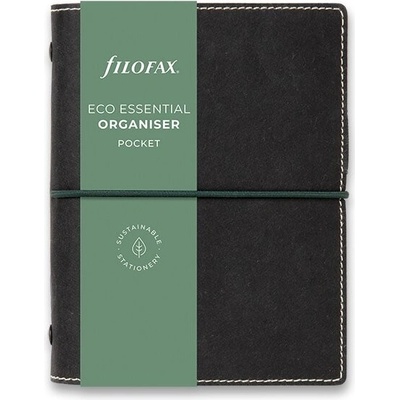 Filofax Eco Essential A7 týždenný 2023 dark ebony