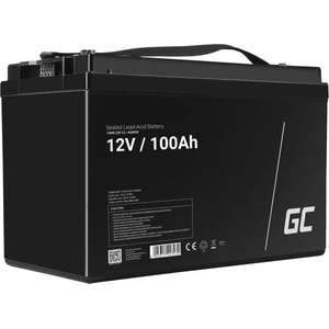 Green Cell AGM30 - 100 mAh - Sealed Lead Acid (VRLA) - 12 V - Black (AGM30)