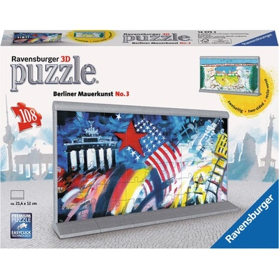 Ravensburger 3D puzzle Berlínsky múr, motív 3, 108 ks