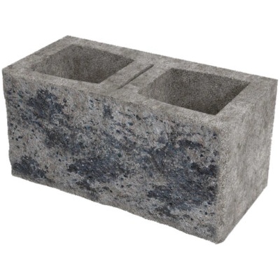 DITON Okrasná tvárnice jednostranná A 390x195x190 mm černo-bílá