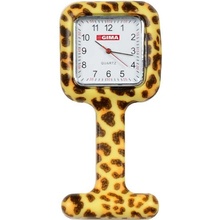 GIMA Nursing, Ošetrovateľské hodinky silikónové, fantasy leopard