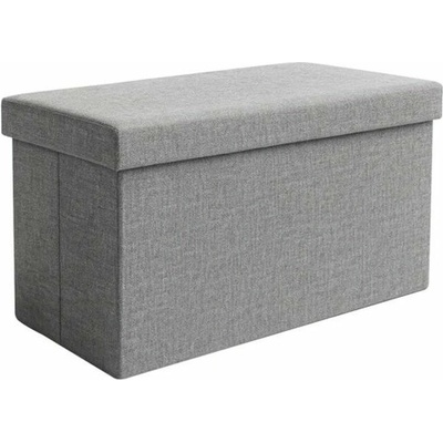 Ruhhy 26131 Taburet s úložným prostorem 76 × 38 × 38 cm, šedý
