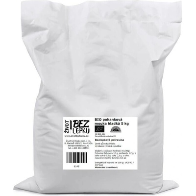 Život bez lepku BIO pohanková mouka hladká 5 kg