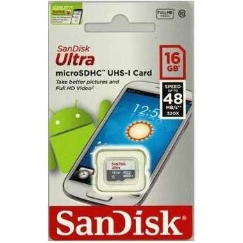 SanDisk microSDHC 16GB UHS-I U1 SDSQUNS-016G-GN3MN