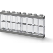 LEGO® Zberateľský box pre 16 minifigúrok sivý
