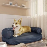 vidaXL 88x65 cm navy pleather 171315